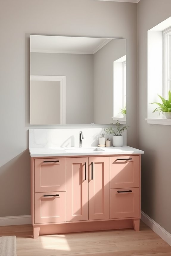 elegant warm blush accents