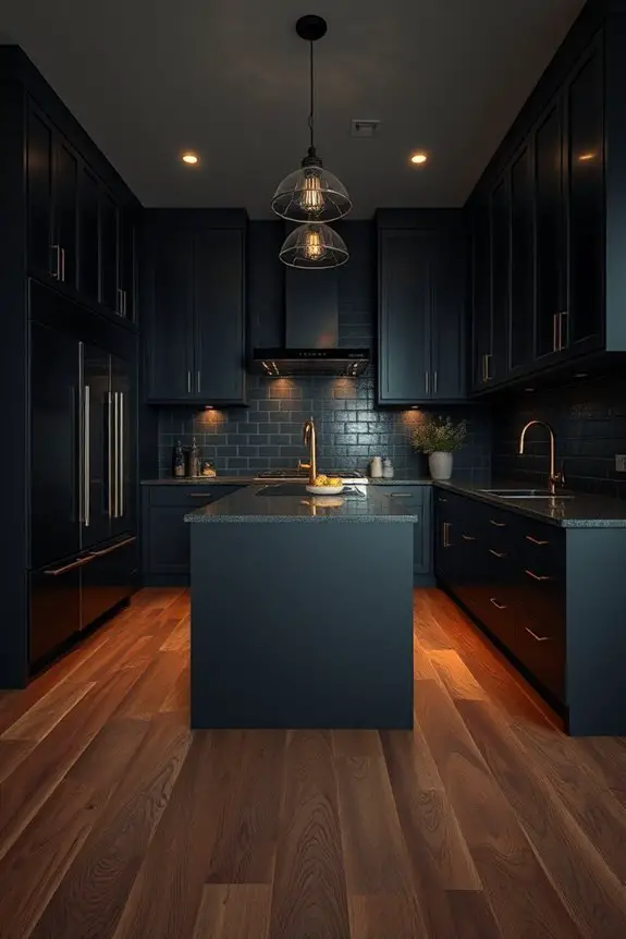 elegant warmth in kitchens