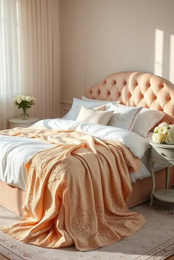 elegant warmth through blankets