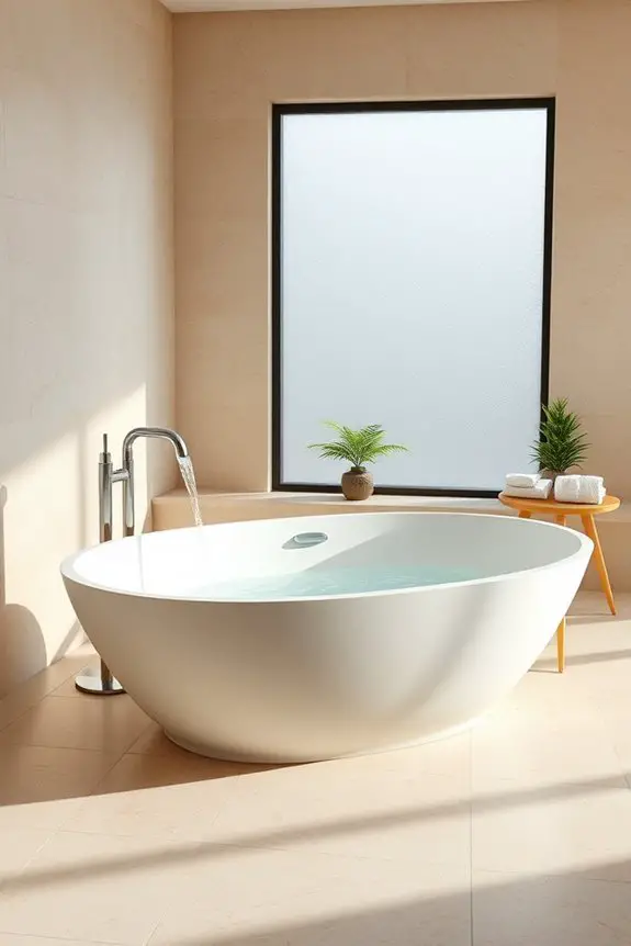 elegant waterfall faucet bathtubs