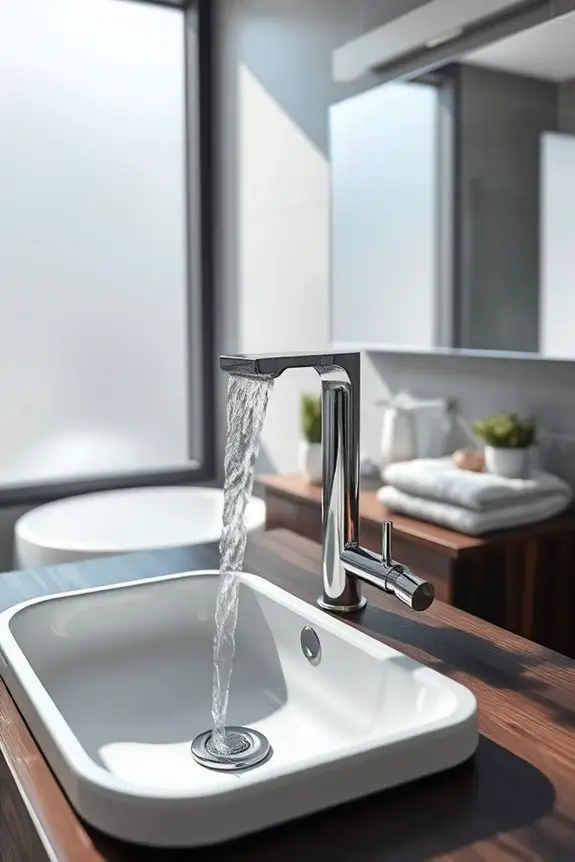 elegant waterfall faucet selection