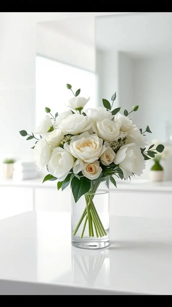 elegant white floral decor