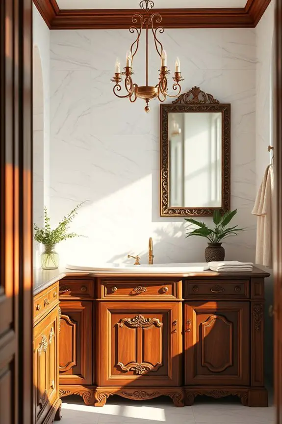 elegant wood cabinetry design