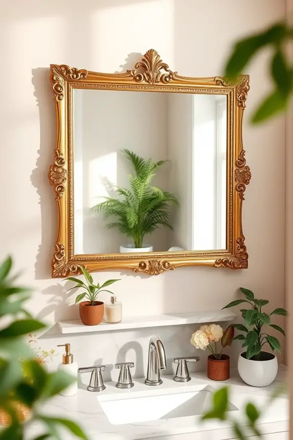 elevate bathroom mirror decor