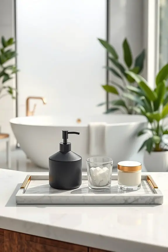 elevate bathroom sophistication decoratively