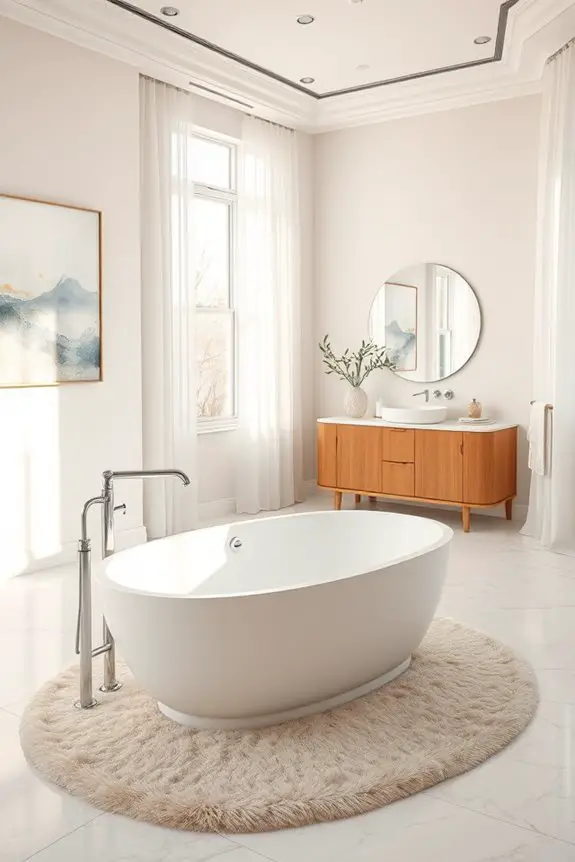 elevate bathroom with art