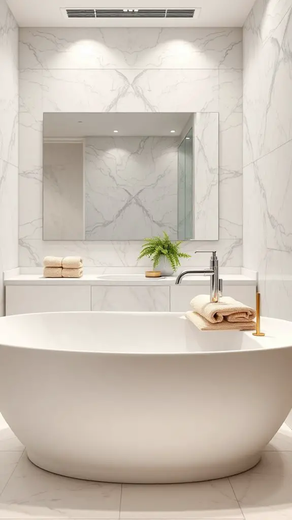 elevate bathroom with marble