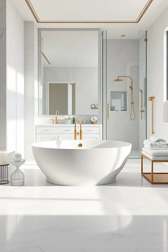 elevate bathroom with marble