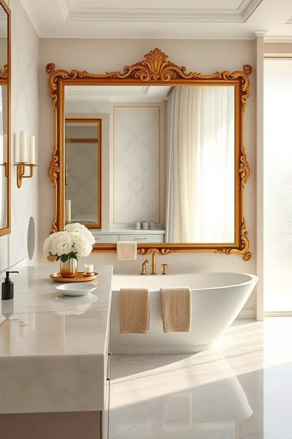 elevate bathroom with mirrors