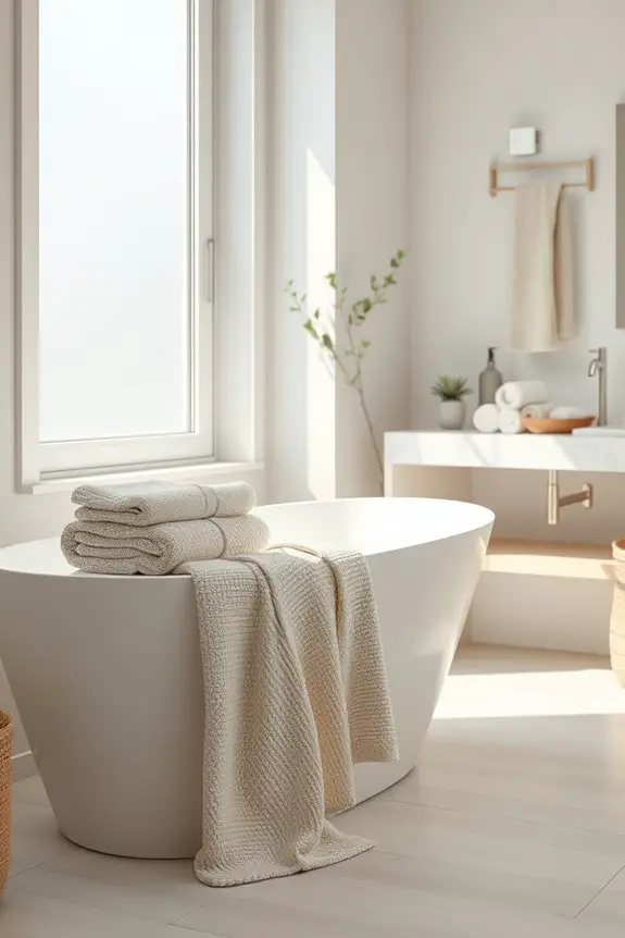 elevate bathroom with textures