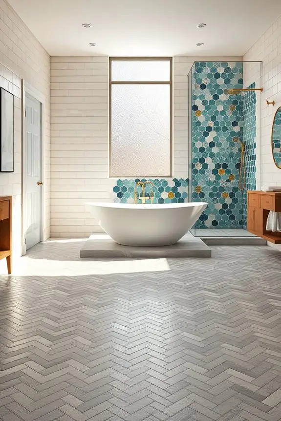 elevate bathroom with tiles
