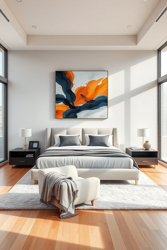 elevate bedroom with art