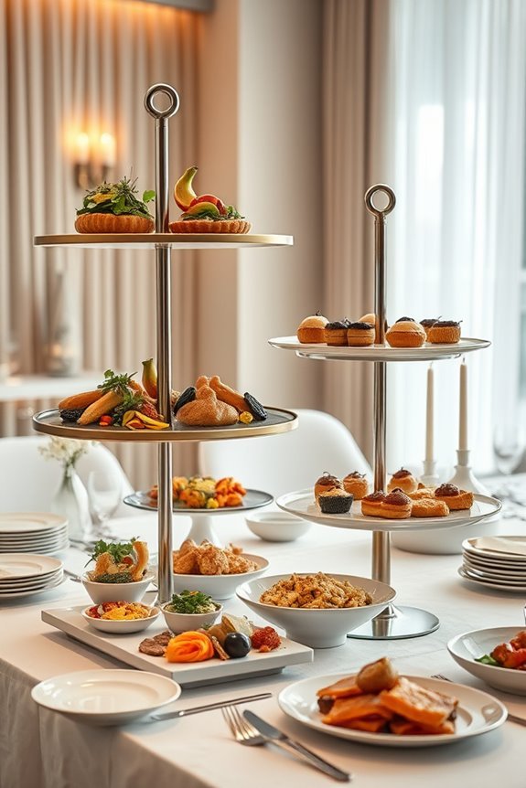 elevate buffet presentation creatively