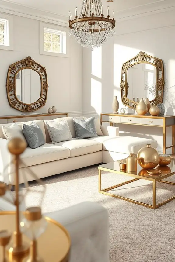 elevate interiors with metallics