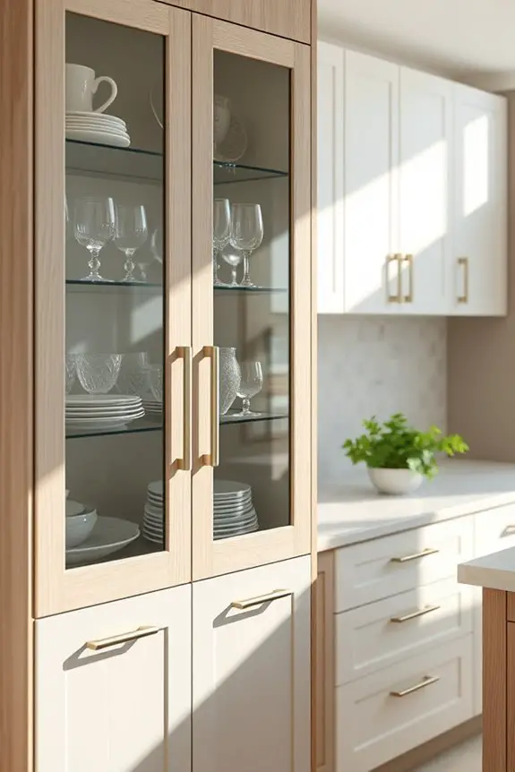 elevate kitchen with glass