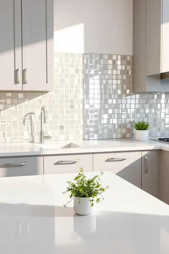 elevate kitchen with mirrors