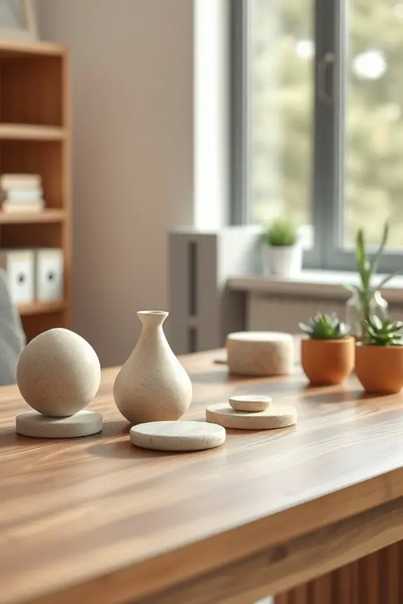 elevate office aesthetic naturally