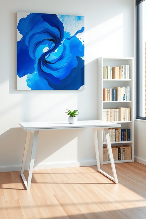 elevate workspace with blue
