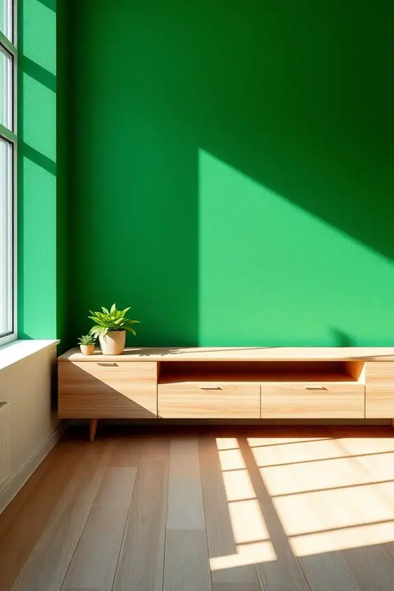emerald green bold statement