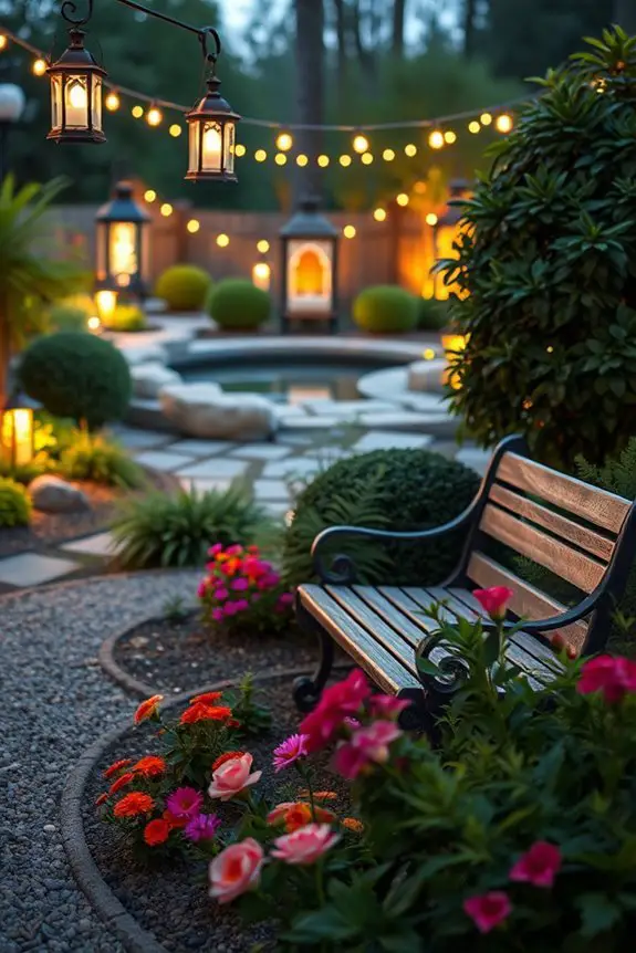 enchanting evening garden lighting