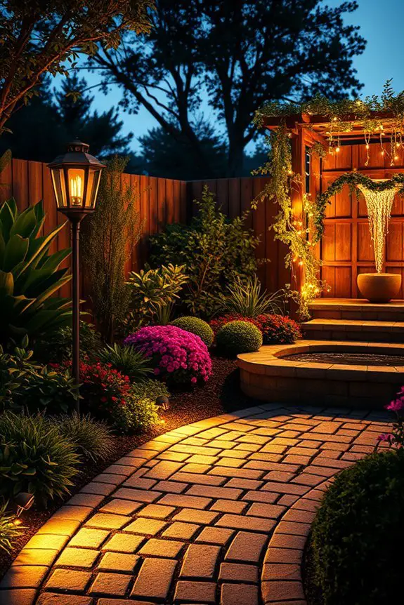 enchanting evening garden lighting