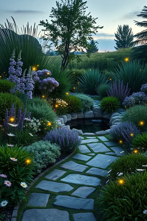 enchanting firefly garden atmosphere