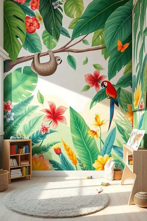 enchanting hand painted murals