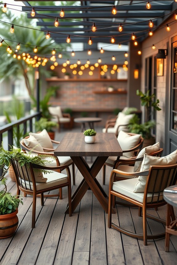 enchanting outdoor dining ambiance