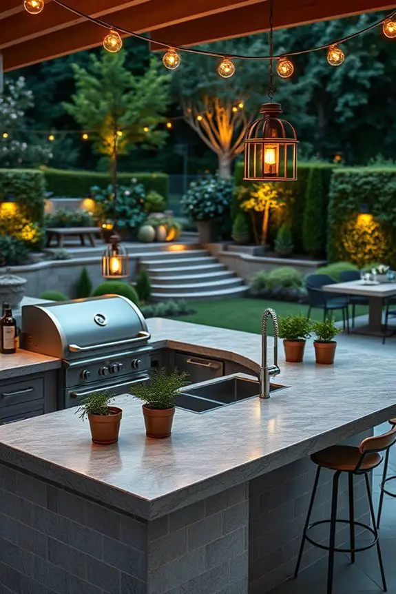 enchanting outdoor lighting ambiance
