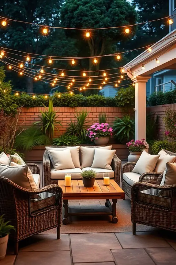 enchanting patio string lights