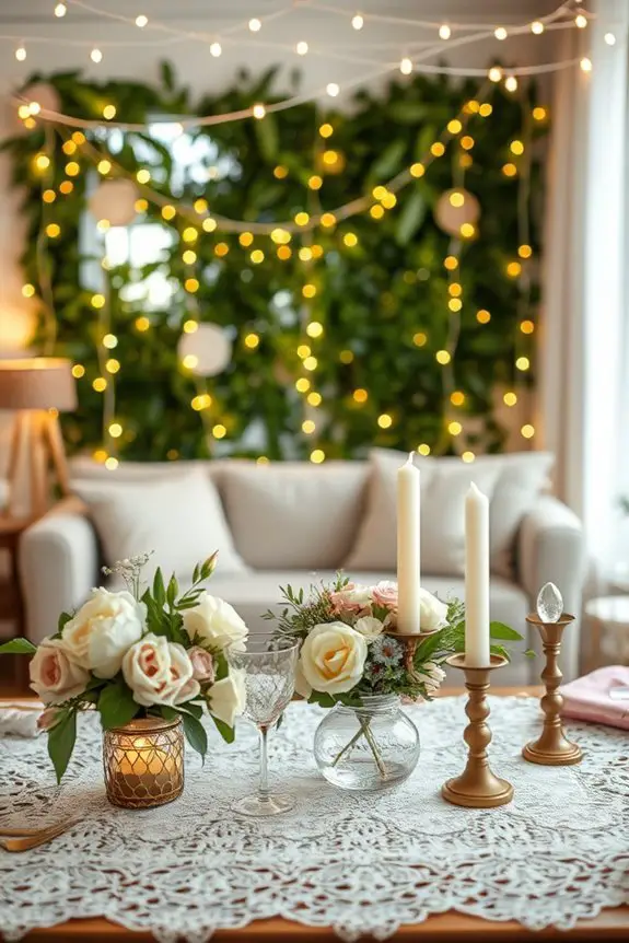 enchanting string light ambiance