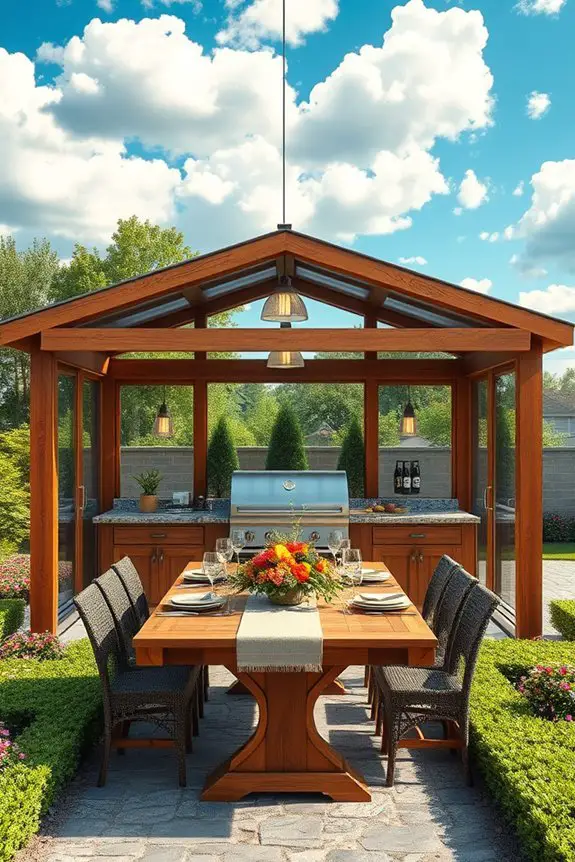 enclosed bbq gazebo benefits