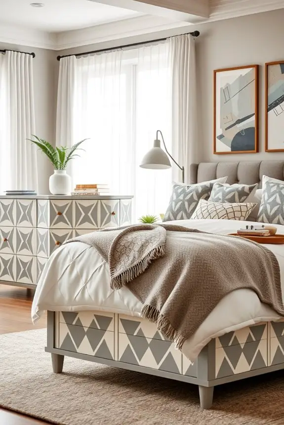 energize bedroom with patterns