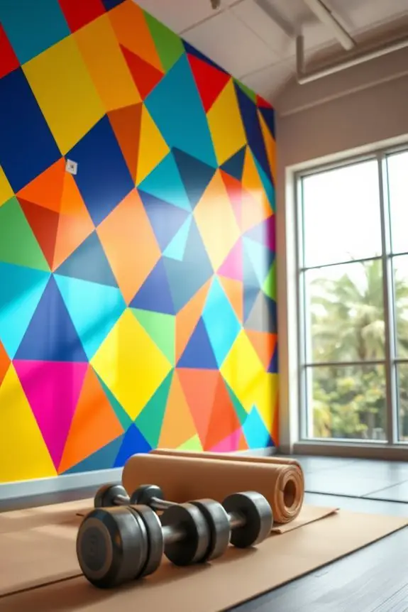 energizing colorful geometric patterns