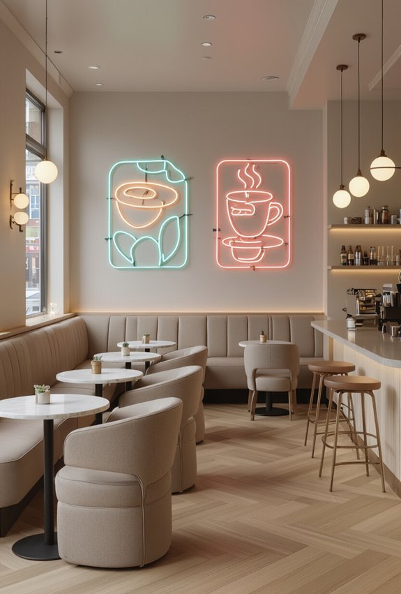 energizing neon art lighting