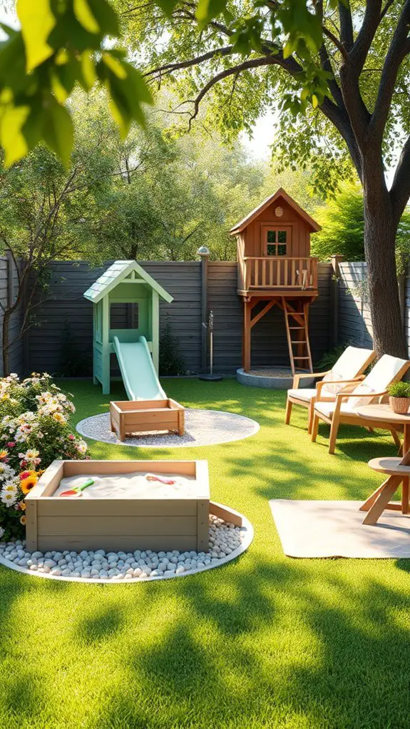 engaging backyard play area