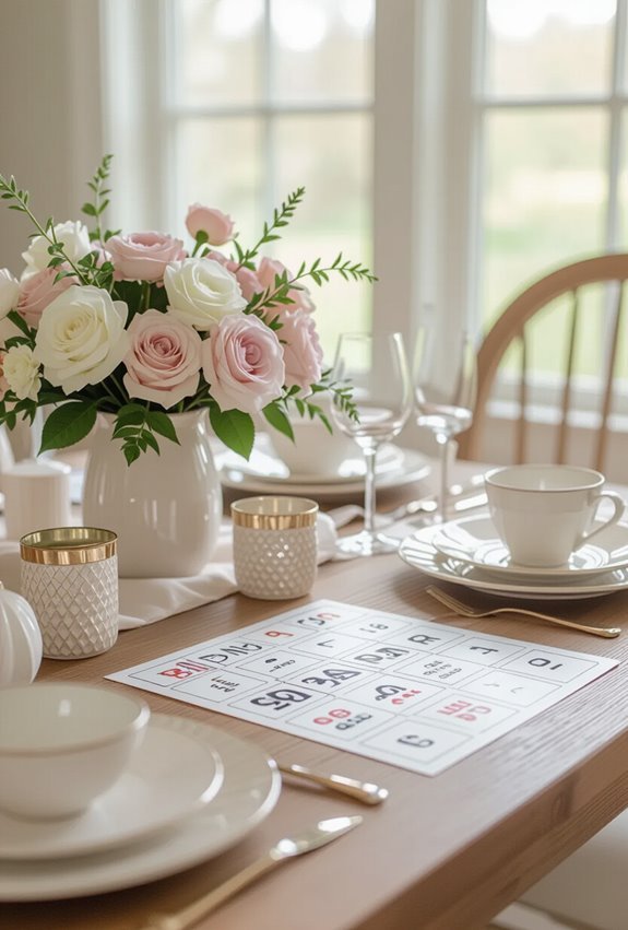 engaging bridal bingo game