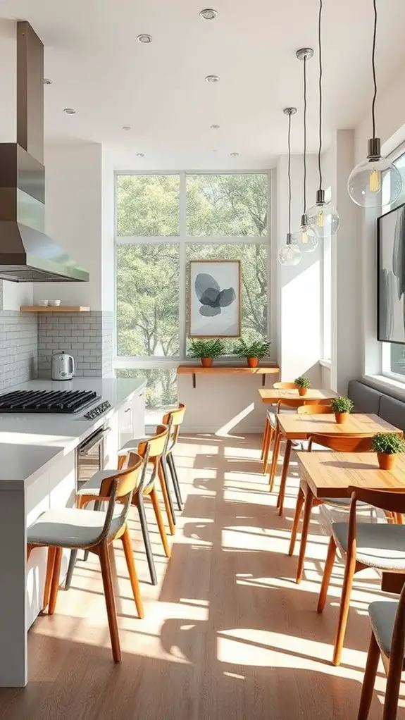 engaging open kitchen atmosphere