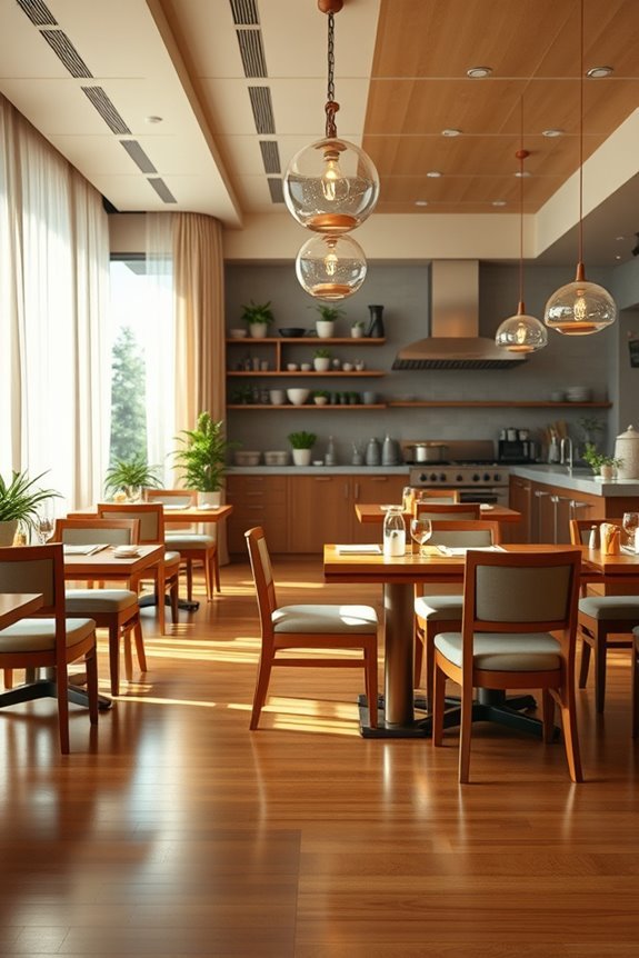 engaging open kitchen experience