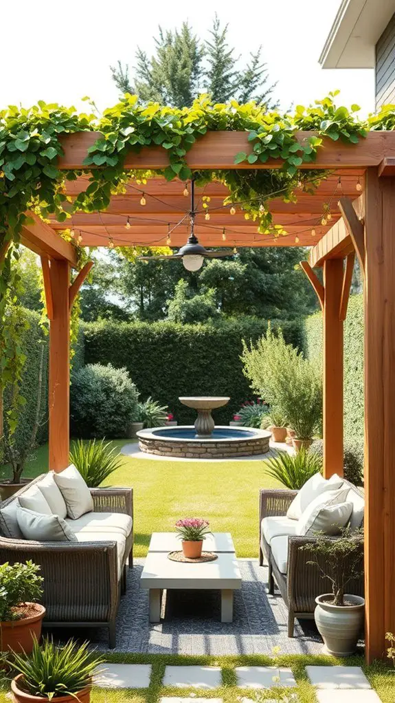enhance backyard with pergola