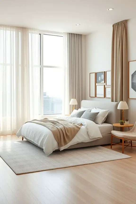enhance bedroom with treatments
