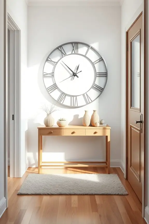 enhance entryway with clocks