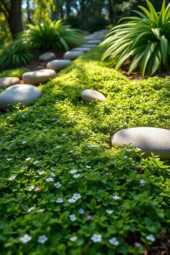 enhance garden with ground covers