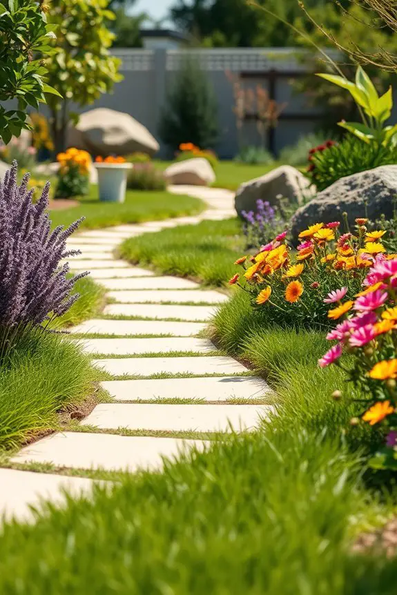 enhance garden with pathways