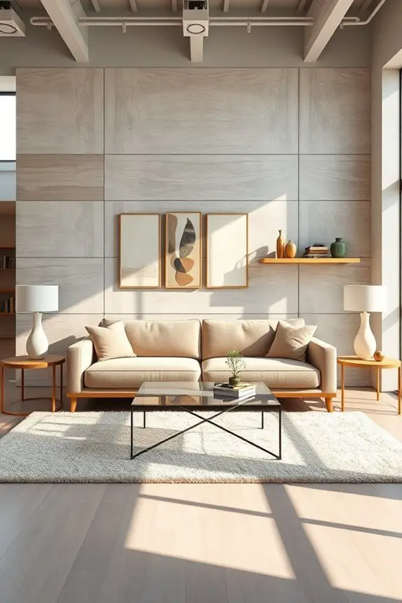 enhance showroom with feature walls