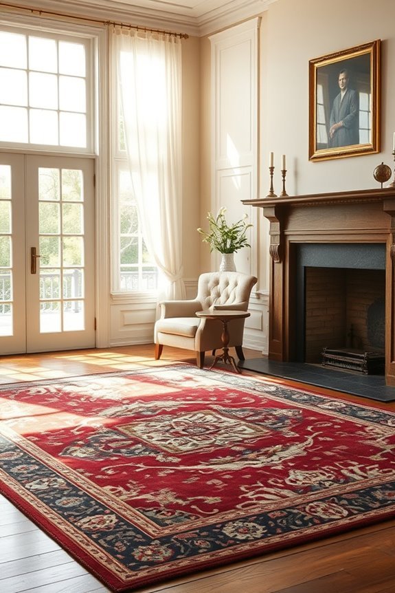 enhance with period rugs