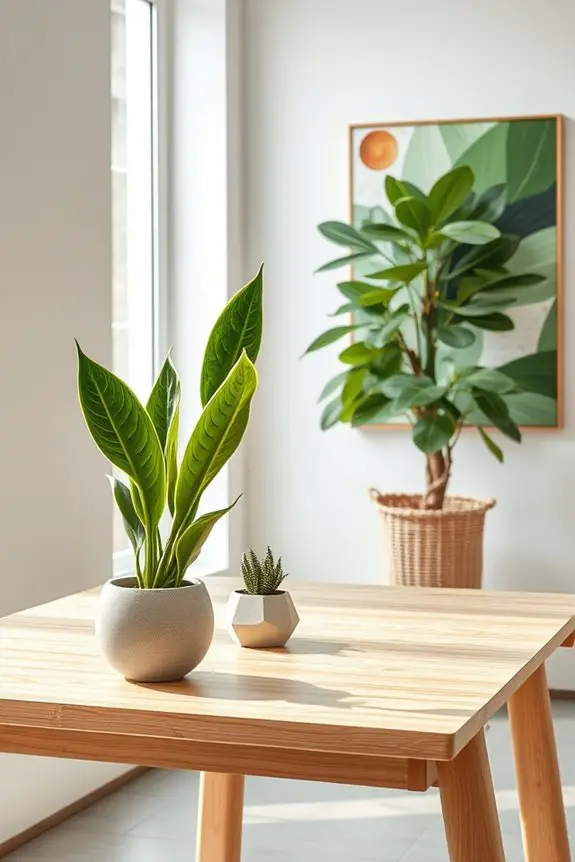 enhance workspace with greenery