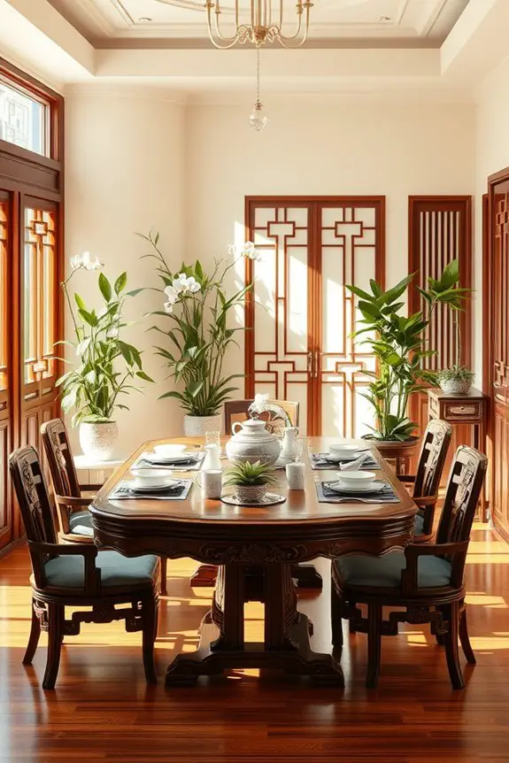 enhancing dining with plants