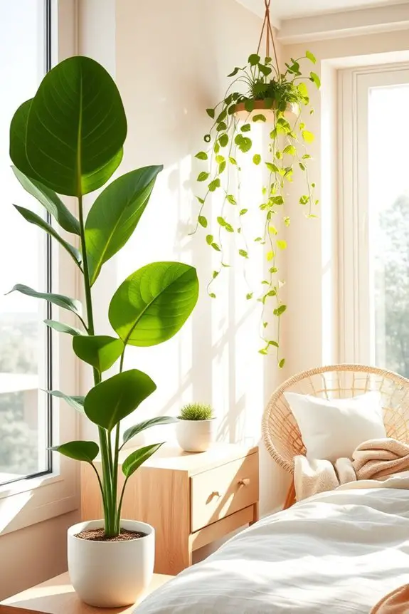 enhancing light with plants