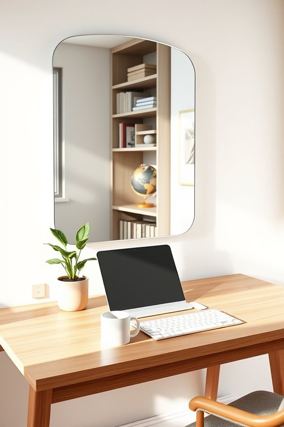 enhancing workspace with mirrors